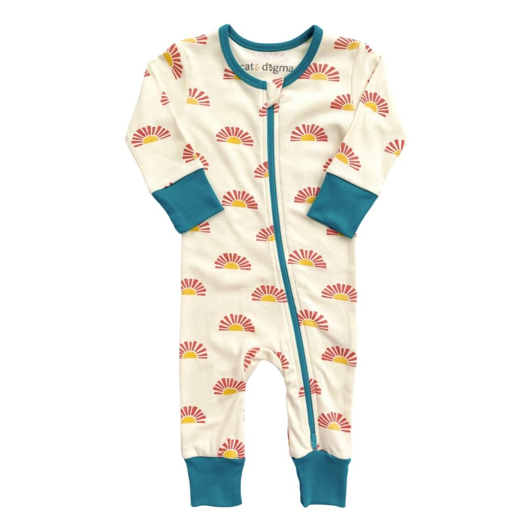 GOTS Certified Organic Cotton Zippy - Sunrise