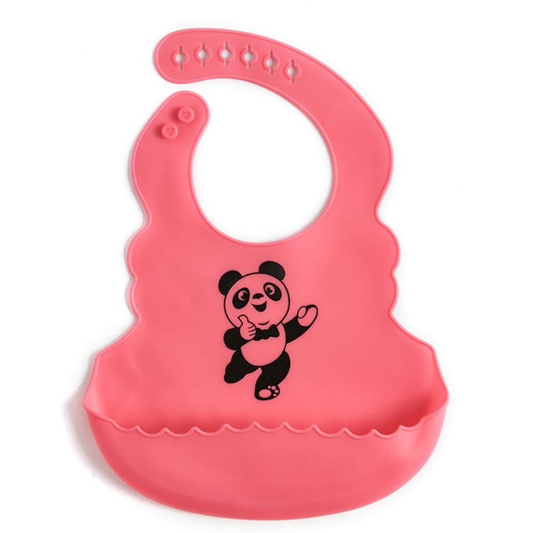 Food Grade Silicone Baby Bib with Food Catch Pocket